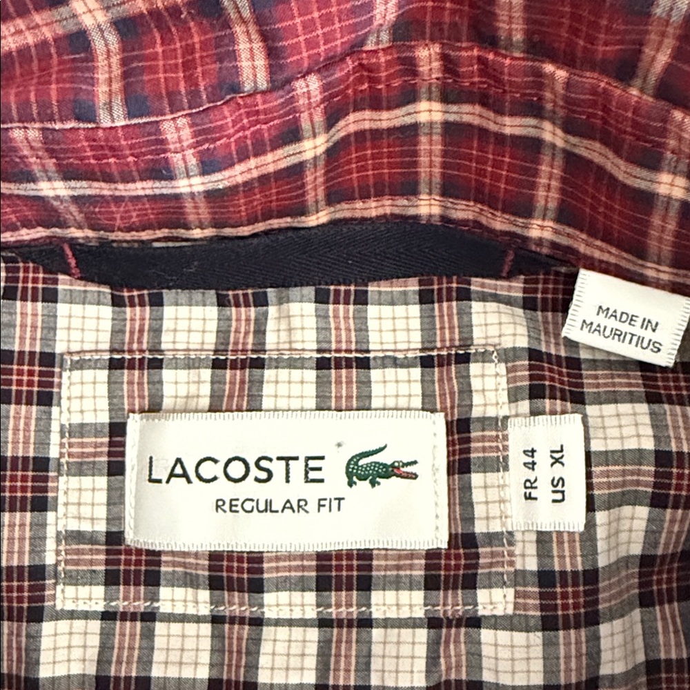 Lacoste | Multi Print Plaid Checkered Regular Fit… - image 6